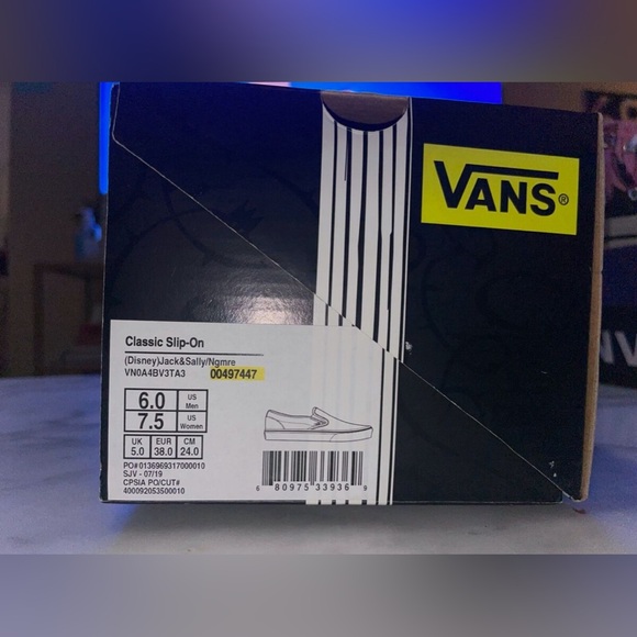Vans Slip Ons Nightmare Before Christmas Jack & Sally Shoes Women's 7.5 Mens 6. - Picture 7 of 9